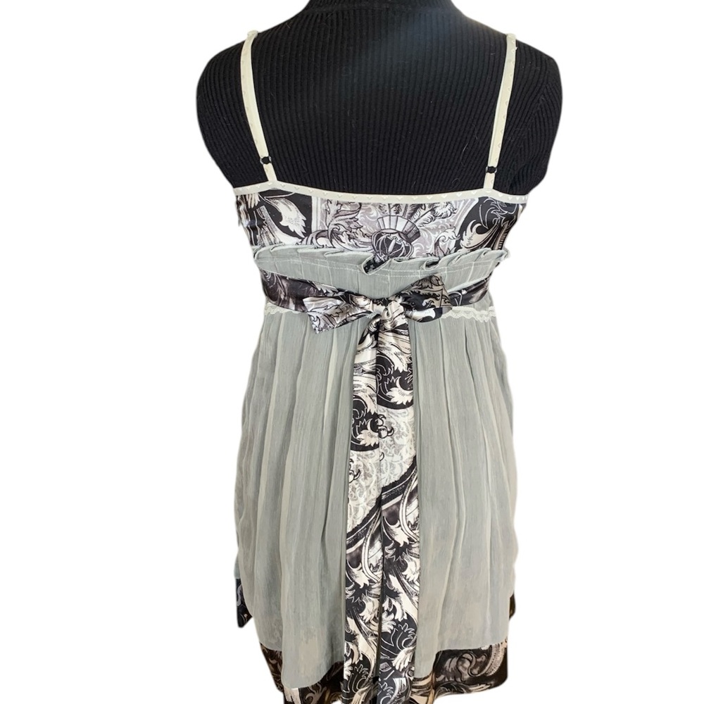 Alberto Makali Black and White Mini Dress with Sweetheart Neckline Silk blend - Picture 11 of 14